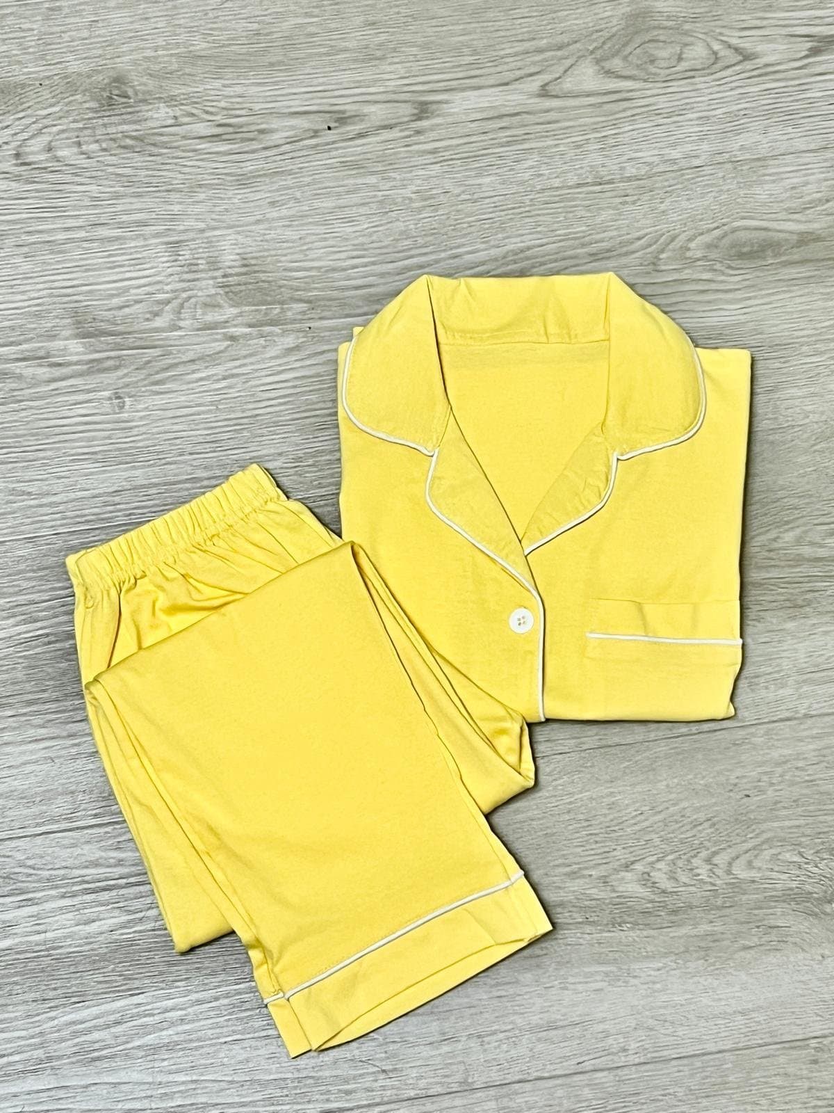 Yellow Collar PJs - Kids - 2