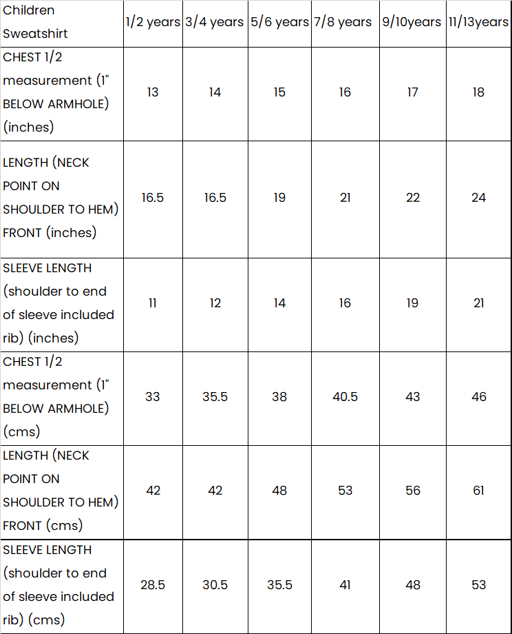 Kids Sweatshirt – White