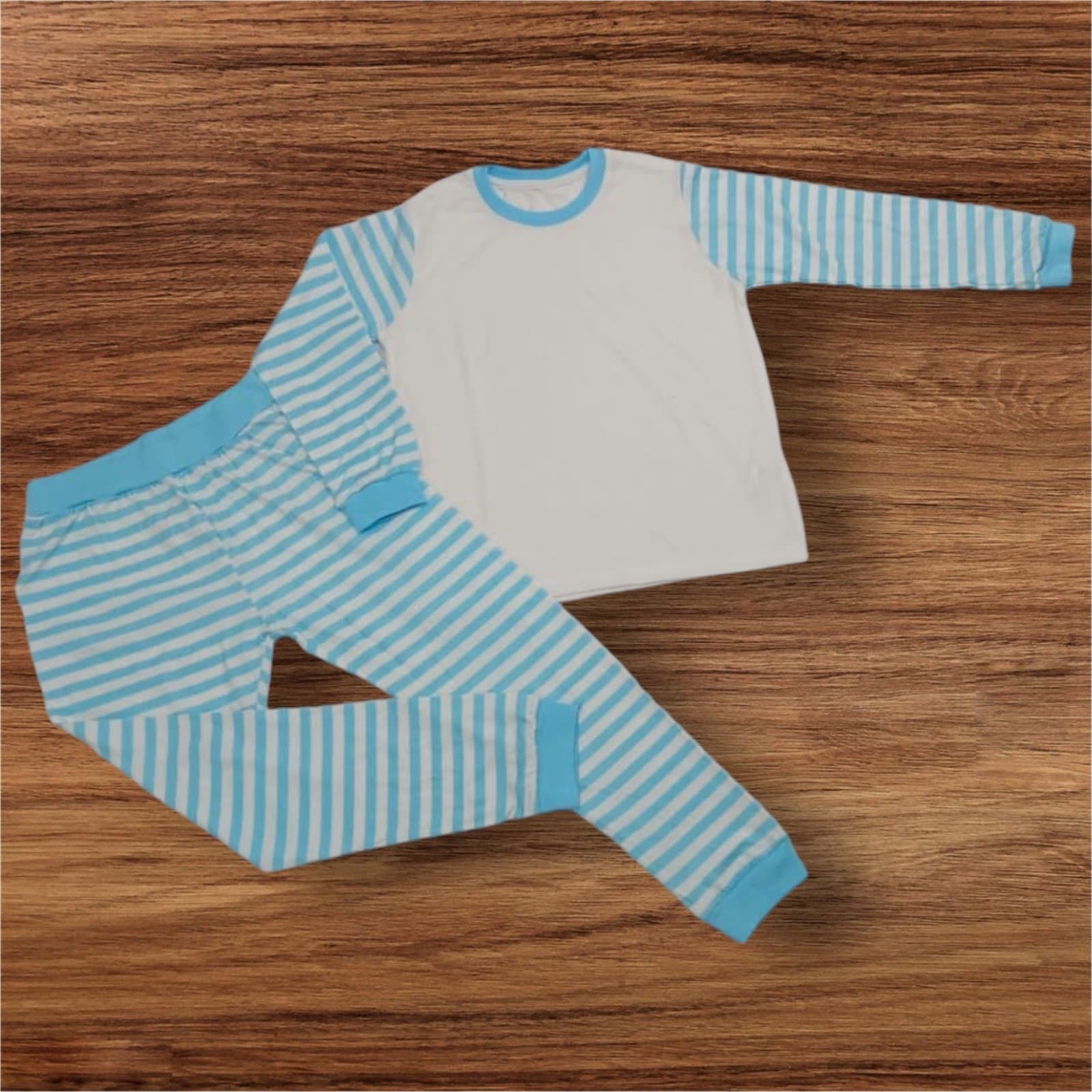 Baby Blue Stripes PJs – Kids