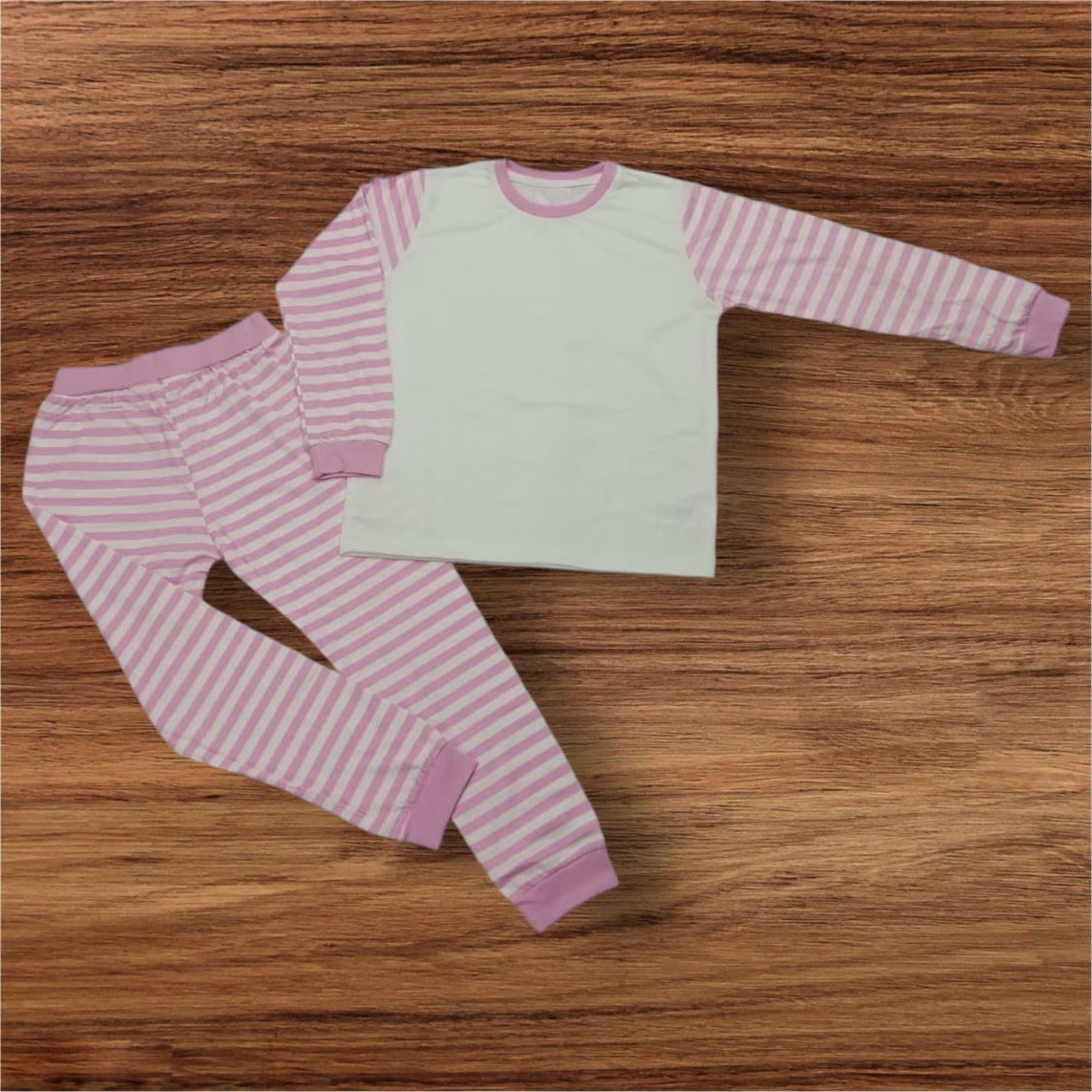 Pink Stripes PJs – Kids