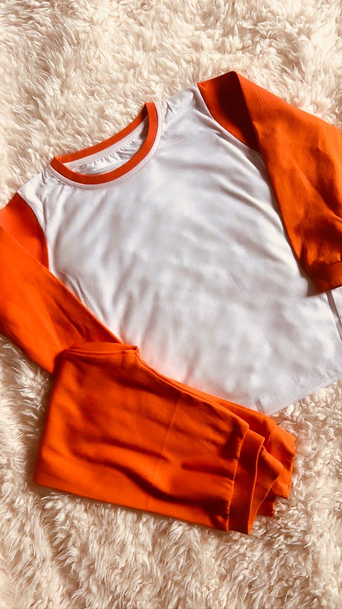Orange Pjs- Kids