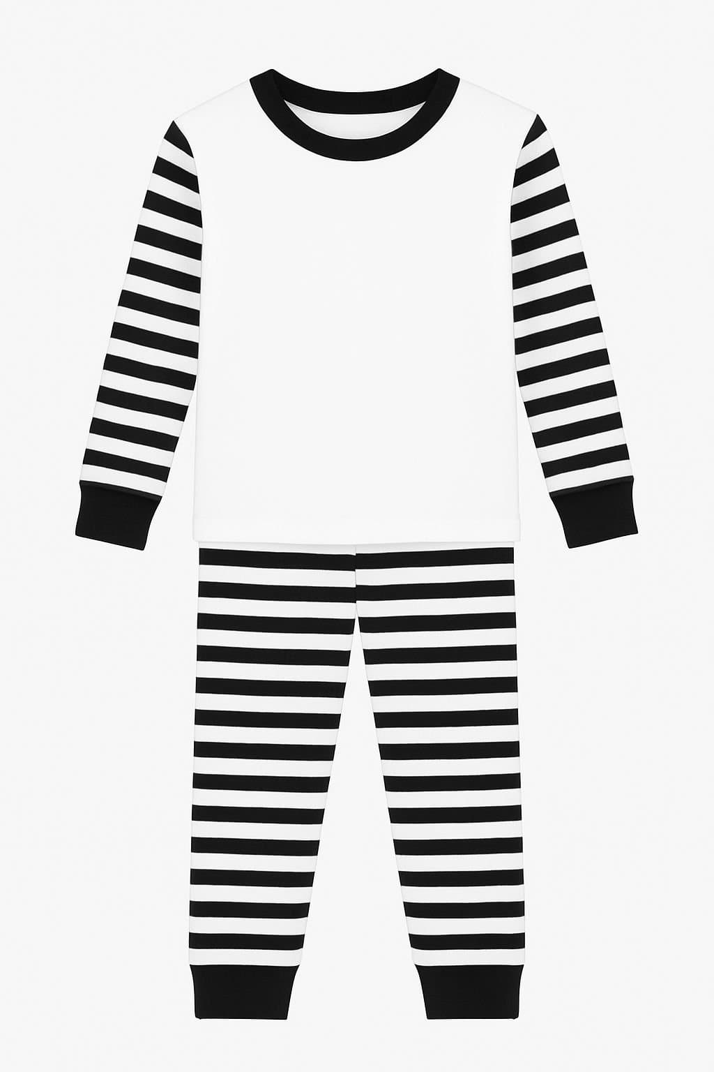 Black Stripes PJs – Kids