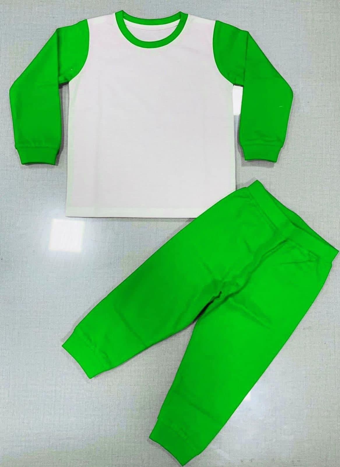 Kids Sublimation PJs – Green